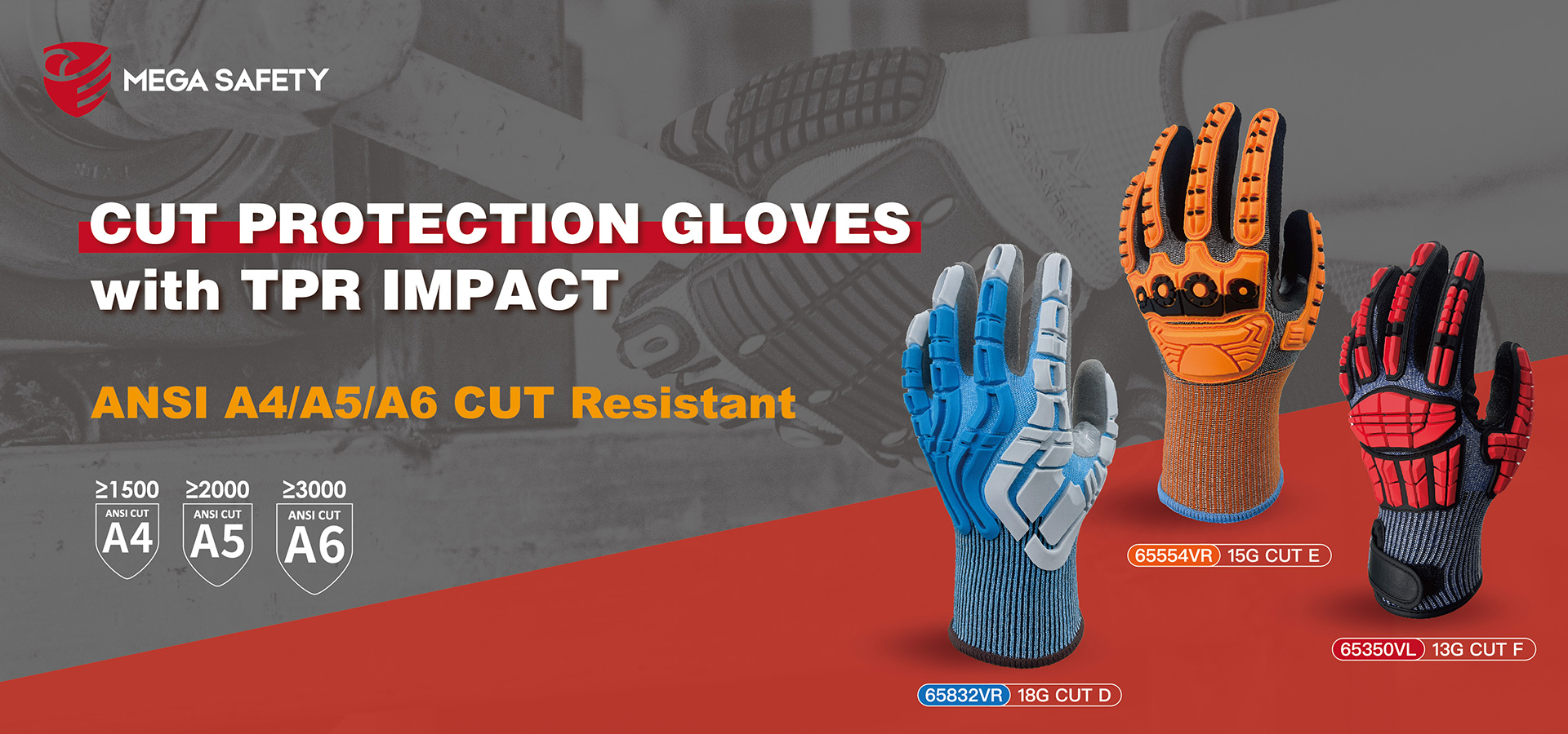 TPR impact CUT glove